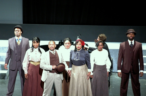 Jerry Dixon (center, left) and the cast of Ragtime Photo