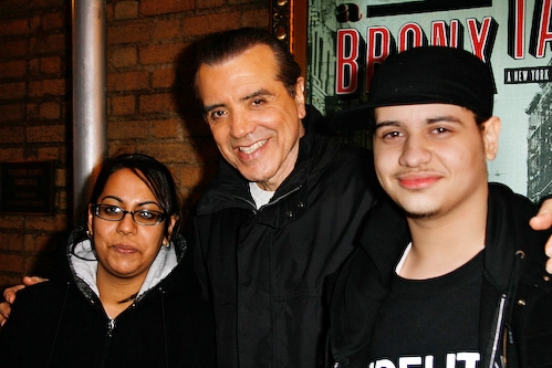 Chazz Palminteri with FutureStage Student Playwrights Photo