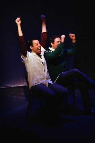 Steve Rosen and David Rossmer host a theatre talk-show Photo