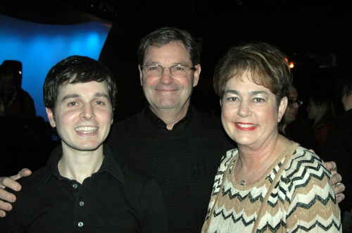 Sean McDaniel and his parents...Robert and Andrea Photo