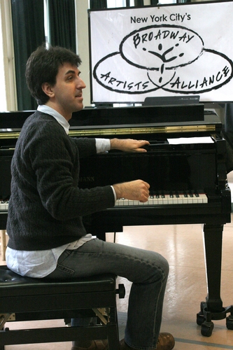 Jason Robert Brown at the piano Photo