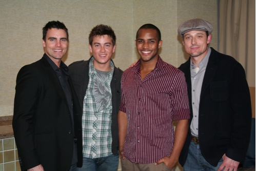 Colin Egglesfield (AMC), Brandon Buddy (OLTL), Sterling Sulieman (AMC) and David Chis Photo