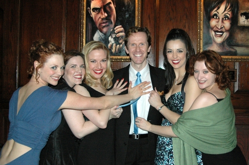 Jeffry Denman with Donna Lynne Champlin, Erin Crouch, Meredith Patterson, Kristin Bet Photo