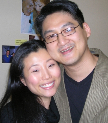 Deborah S. Craig (Spelling Bee) and songwriter Tim Huang Photo