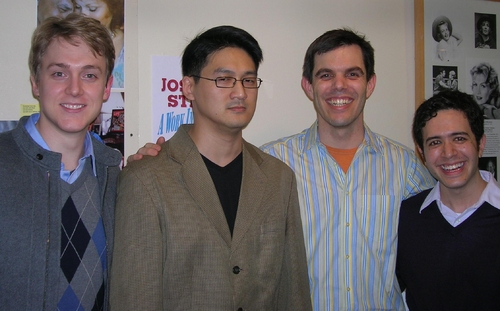 Shonn Wiley, Tim Huang, York Associate Artistic Director Brian Blythe, and Adam Gwon Photo