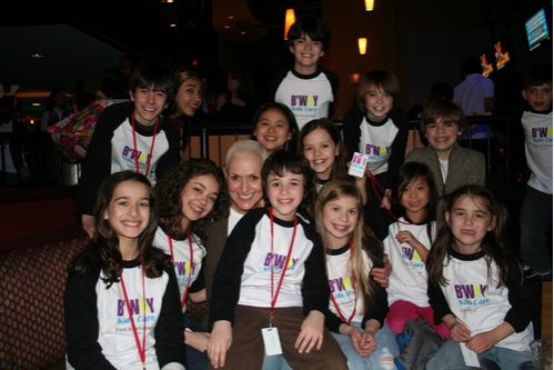 Kelly Gonda and the Broadway Kids Care members Photo