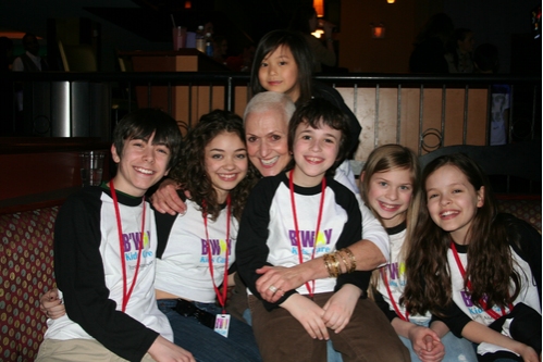 Kelly Gonda and the Broadway Kids Care members Photo
