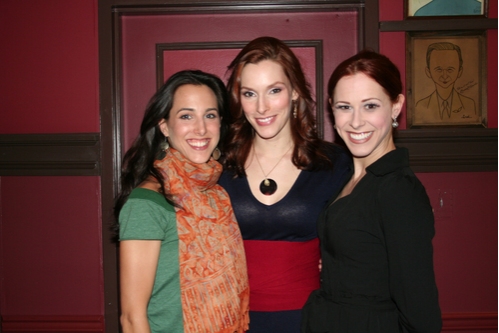 A Chorus Line cast members; Jessica Lea Patty, Emily Fletcher and Heather Parcells Photo