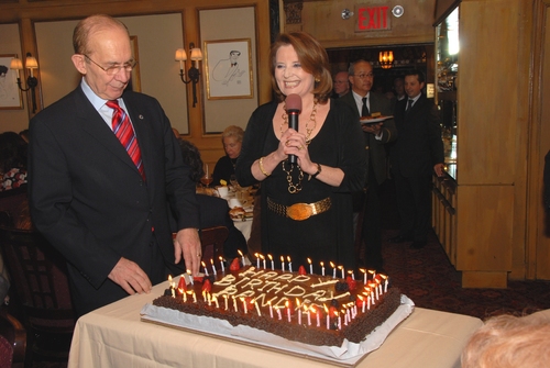 The Friars Club and Frank Capitelli suprise Randie Levine-Miller with a cake to celeb Photo