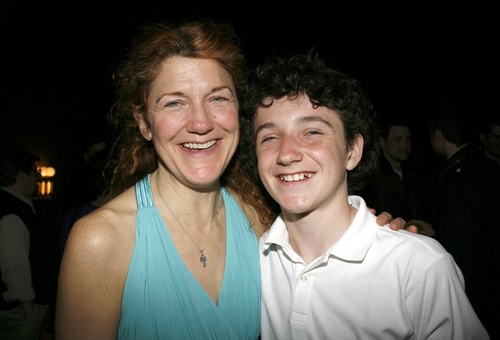 Victoria Clark and her son Thomas Luke Photo