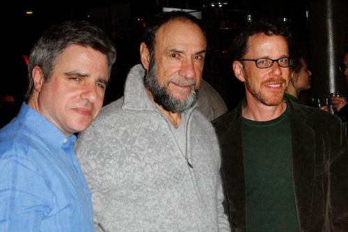 Director Neil Pepe, F. Murray Abraham, and Ethan Coen Photo