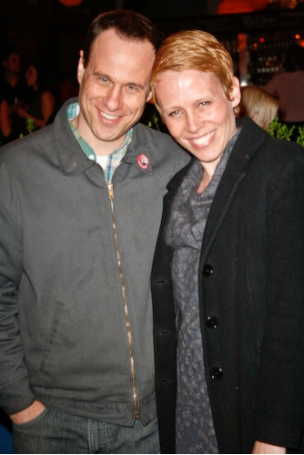 Stephen Belber with wife Photo