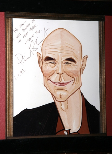 Patrick Stewart's Caricature given to him in 1993
 Photo