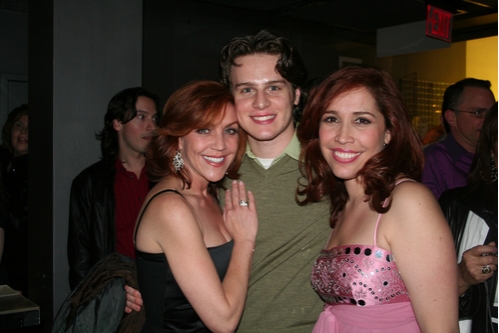 Andrea McArdle (Annie, Beauty and the Beast), Jonathan Groff and AndrÃ©a Burns Photo