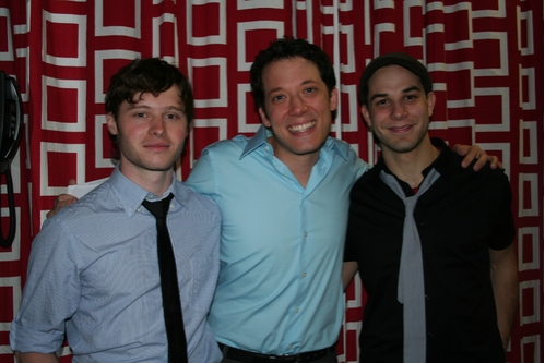 Bobby Steggert, John Tartaglia and Skylar Astin Photo