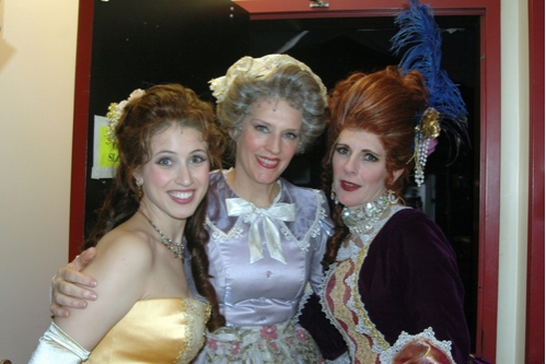 Rena Strober (Belle), Stacia Fernandez (Mrs. Potts) and Marguerite Willbanks(Madame d Photo