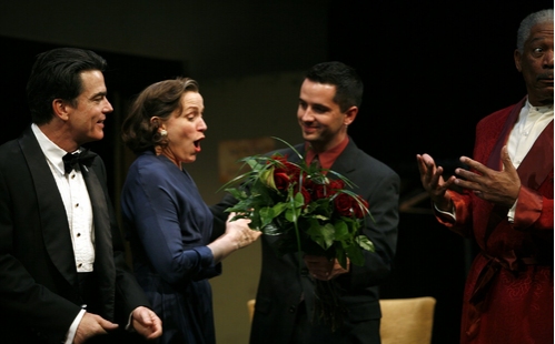 Peter Gallagher, Frances McDormand, and Morgan Freeman Photo