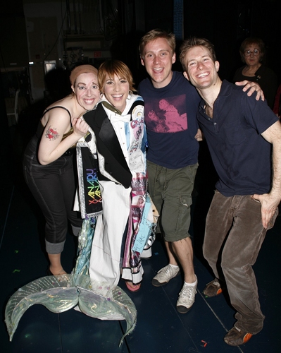 Lisa Gajda with Tory Ross, Michael Buchanan, and Colin Cunliffe Photo