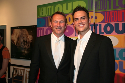 Hal Rubenstein and Cheyenne Jackson Photo