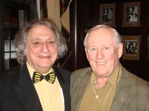 William Wolf (President of the Drama Desk) and Len Cariou Photo