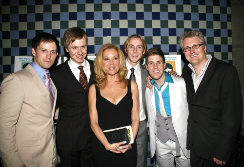 Andrew C, Call, Steven Booth, Adam Halpin, and Jesse JP Johnson with Kathie Lee Giffo Photo