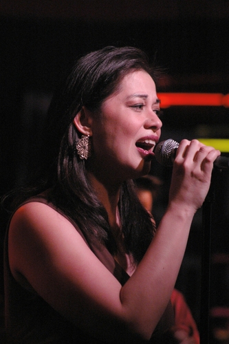 Julie Danao-Salkin singing "Never the Bride" Photo