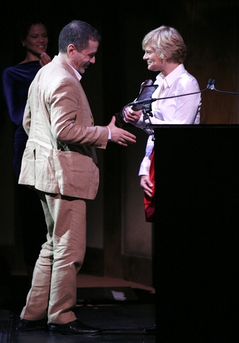 David Cromer ( Best Director ) and Martha Plimpton
 Photo