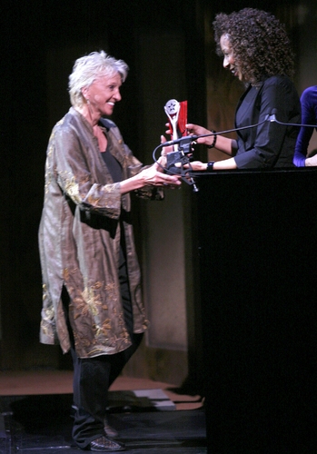 Elizabeth Franz ( THE PIANO TEACHER ) and Tamara Tunie Photo