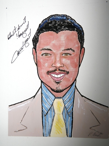 Terrence Howard's caricature Photo