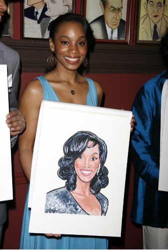 Anika Noni Rose with her caricature Photo