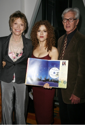 Mary Tyler Moore, Bernadette Peters, and arranger Marvin Laird Photo