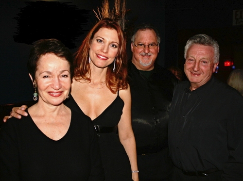 Lynn Ahrens, Rachel York, Eugene Gwozdz (music director), and Neil Costa (Lynn's husb Photo