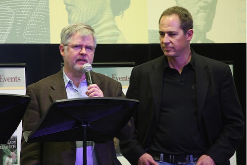 Lyricist Christopher Durang and Composer Peter Melnick Photo