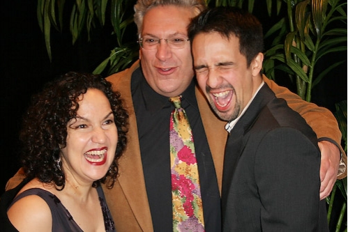 Olga Merediz, Harvey Fierstein, and Lin-Manuel Miranda Photo