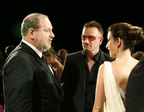 Harvey Weinstein, Bono, and Penelope Cruz Photo