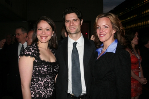 Tom Kitt with his wife and Alice Ripley Photo