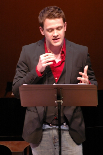 Michael Arden singing "And I Breathe" Photo