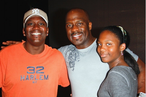 Tituss Burgess, BeBe Winans, and Miya Winans
 Photo