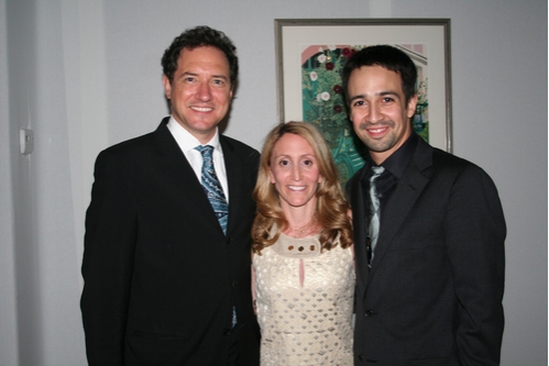 Producers Kevin McCollum, Jill Furman and Lin-Manuel Miranda
 Photo