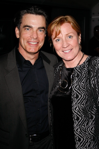Peter Gallagher and Fidelity Investments EVP, Jennifer Brown
 Photo