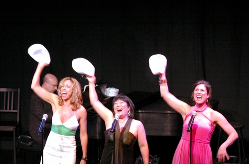 Amanda Green, Ann Harada, Stephanie J. Block singing "New York Photo