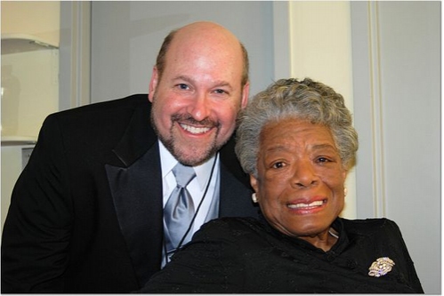 Frank Wildhorn and Dr. Maya Angelou  Photo