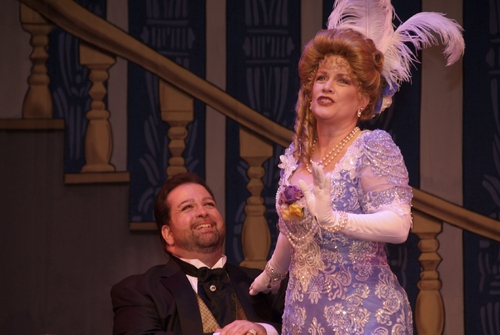 Jamie Snyder (as Diamond Jim Brady) and Dale Kristien (as Lillian Russell) Photo