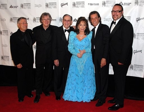 Alan Menken, John Sebastian, Hal David, Loretta Lynn, Albert Hammond, and Desmond Chi Photo