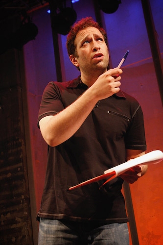 David Rossmer sets up Musical Mad Libs Photo