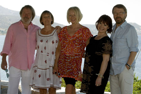 Photo Coverage:  'Mamma Mia!' Film Stars Visit Greece Image