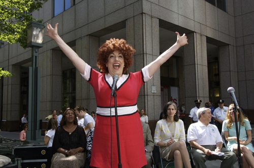 Gina Kreiezmar as "Annie' from FORBIDDEN BROADWAY Photo