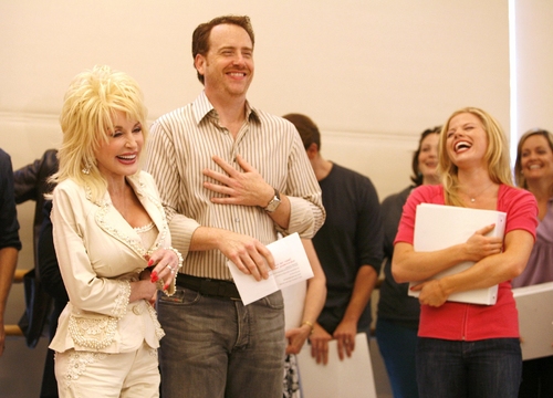 Dolly Parton,Robert Greenblatt and Megan Hilty
 Photo