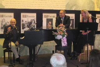  CHARLES STROUSE at the piano, author STEVEN SUSKIN and Tony Award winner CHRISTINE E Photo