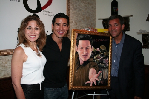 Valerie Smaldone,Mario Lopez and Bruce Dimpflmaier Photo